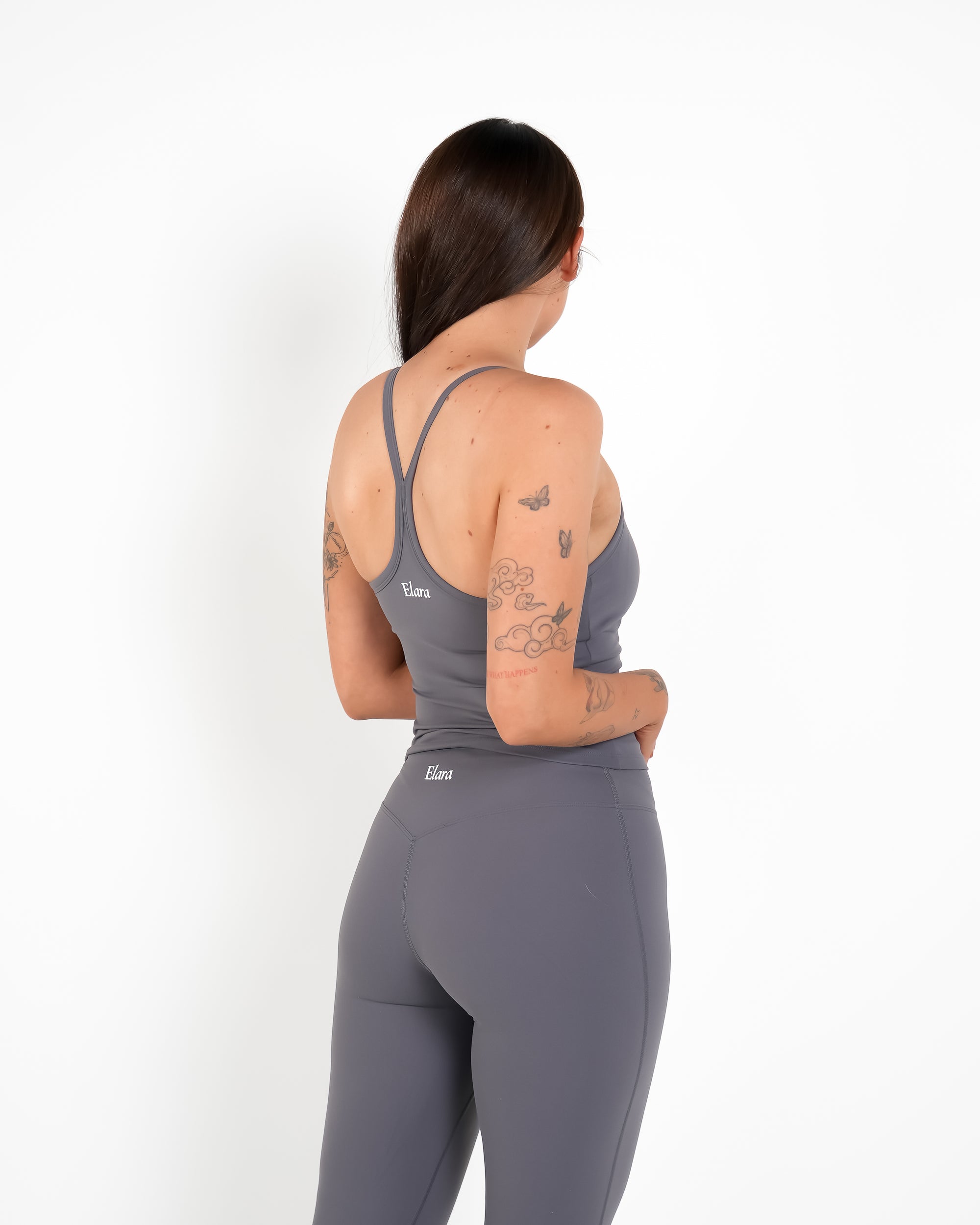 Athena Tank Charcoal Grey