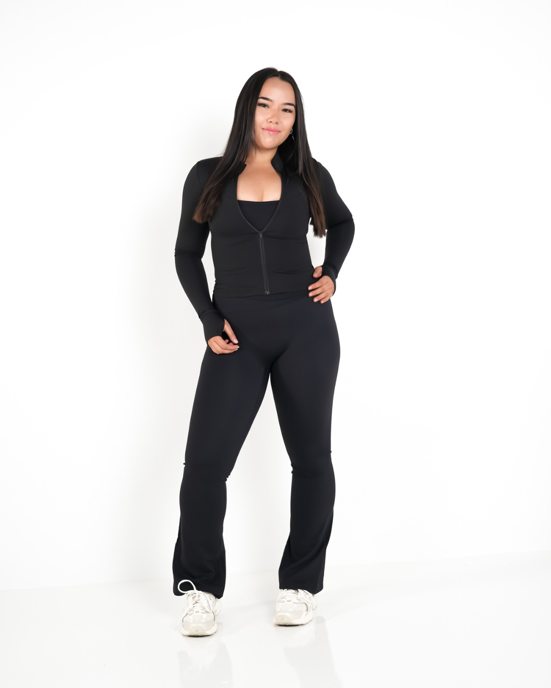 Athena Flared Leggings Black